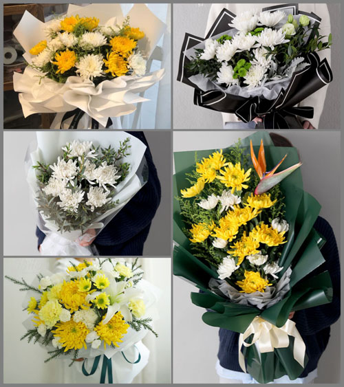 广东江门市台山市四九镇松头村白事花束代送